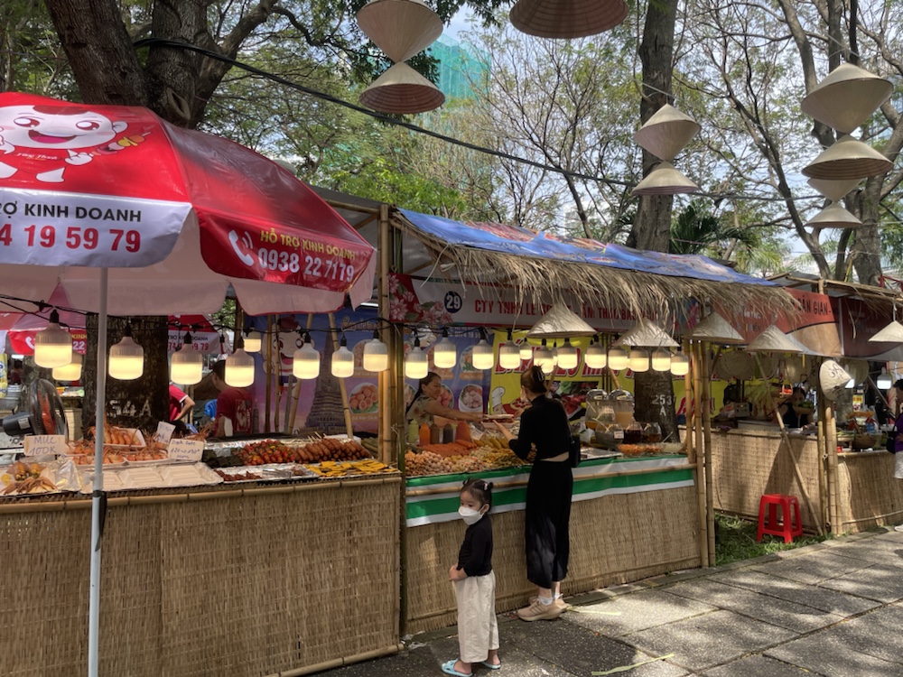 The farmers market by the Central Market in Ho Chi Minh City (Saigon)