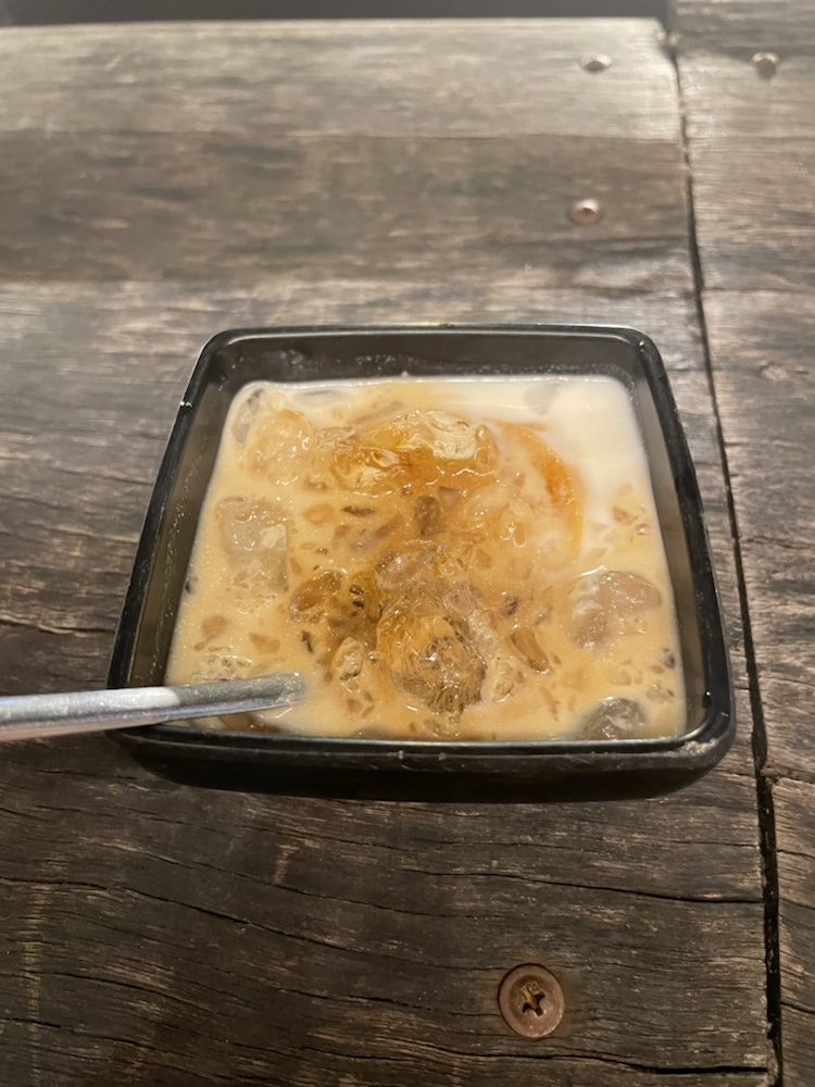 Our Vietnamese flan dessert at Thế Giới Tàu Hũ.