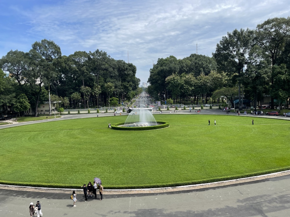 There’s a beautiful fountain in front of the Independence Palace in Ho Chi Minh City (Saigon)