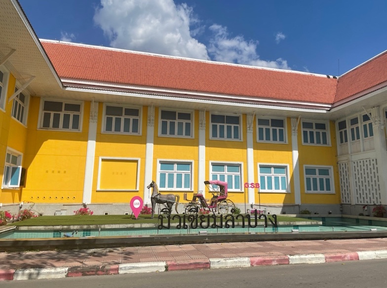 The brightly coloured Lampang museum, Lampang, Northern Thailand