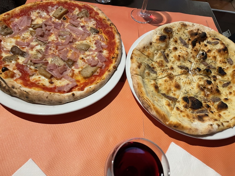 Our excellent value meal at La Magolfa & Go, Milan, Italy