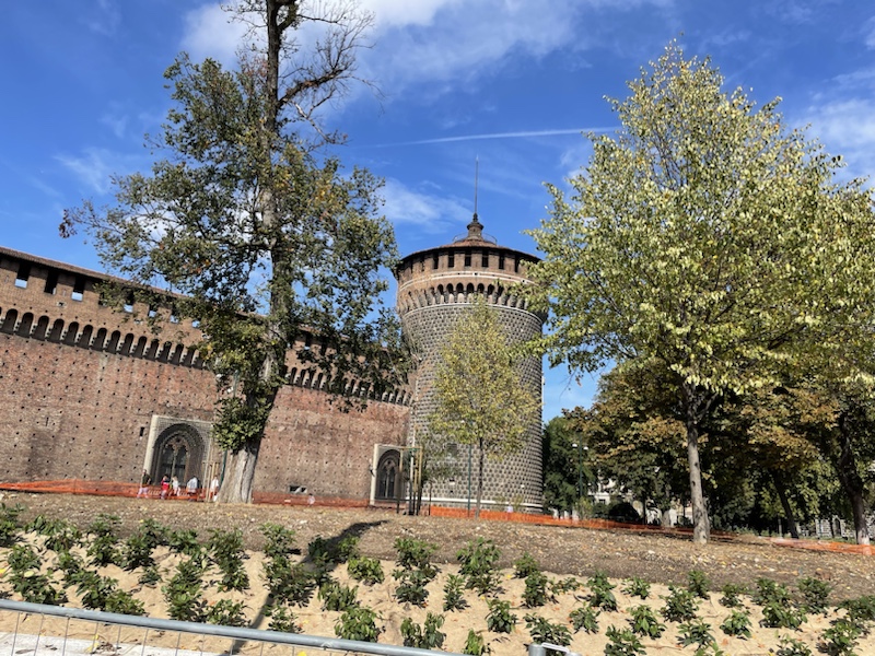 Outside of the Castello Sforzesco, Milan, Italy