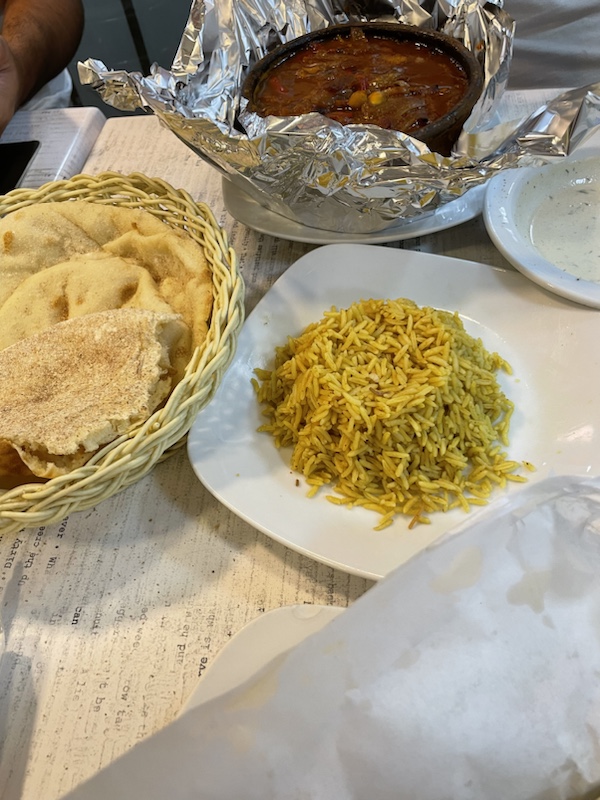 Very tasty kebabs at Kazaz restaurant, Cairo