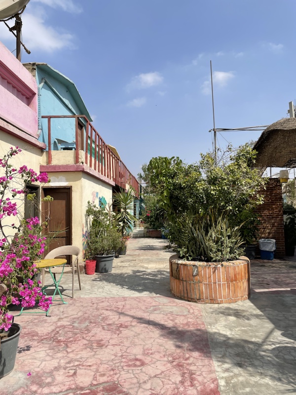 Dahab hostel, Cairo, where we stayed. It’s on the rooftop so a lot of outdoor areas, where you can sit & relax if you so choose.