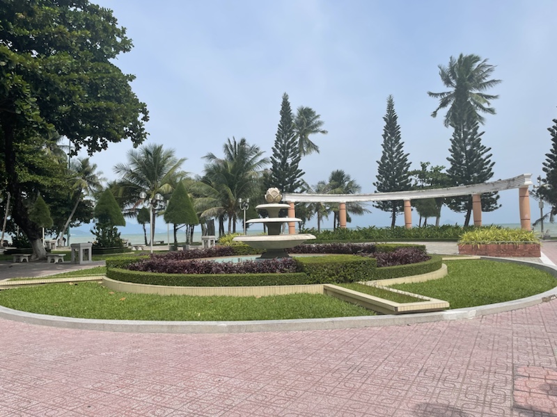 The park behind the Agarwood Tower, Nha Trang. was beautiful to walk through.