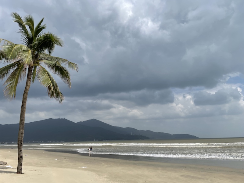 The beaches in Da Nang were beautiful but very quiet