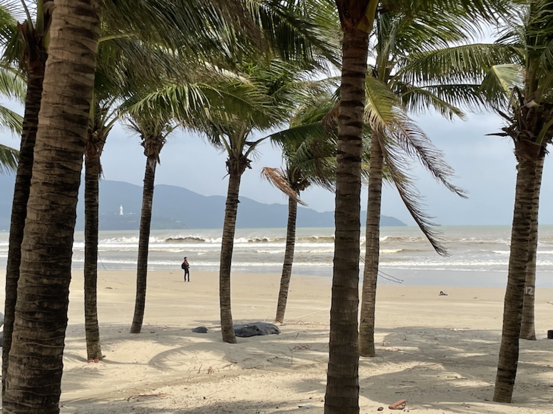 The beaches in Da Nang were beautiful but very quiet
