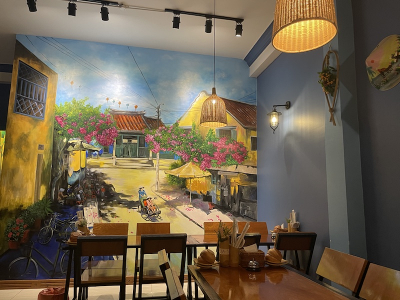 Our very delicious dinner at Lang Quan, Da Nang, Vietnam 