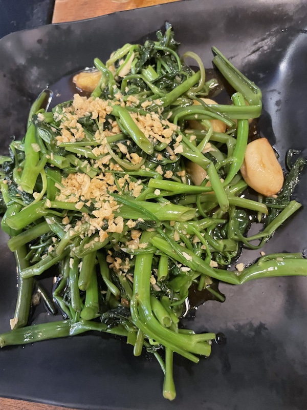 Our very delicious dinner at Lang Quan, Da Nang, Vietnam 