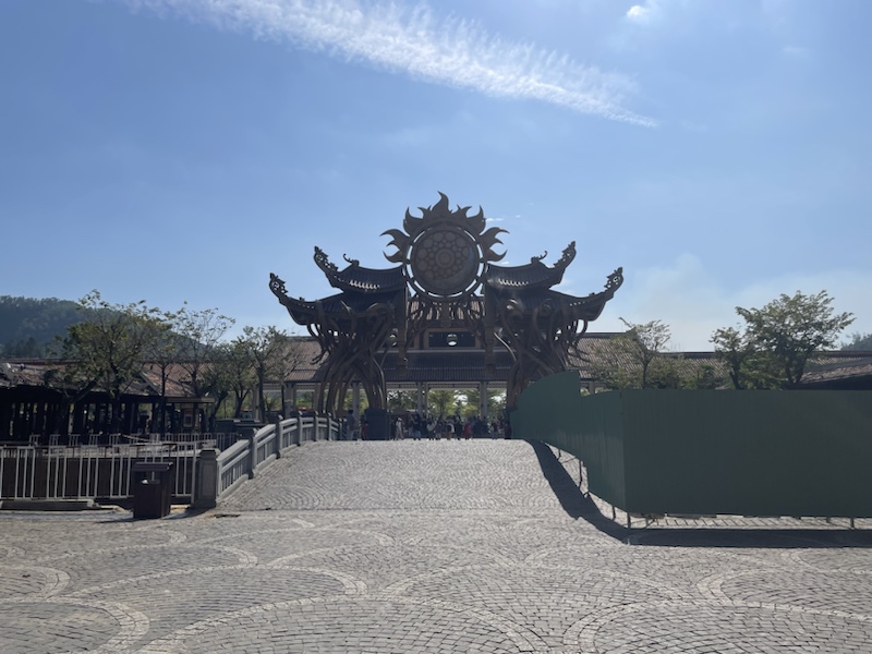 The entrance gate to Ba Na Hills, Da Nang, Vietnam 