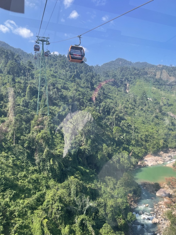 View from the Ba Na Hills Cable Car, Da Nang, Vietnam 