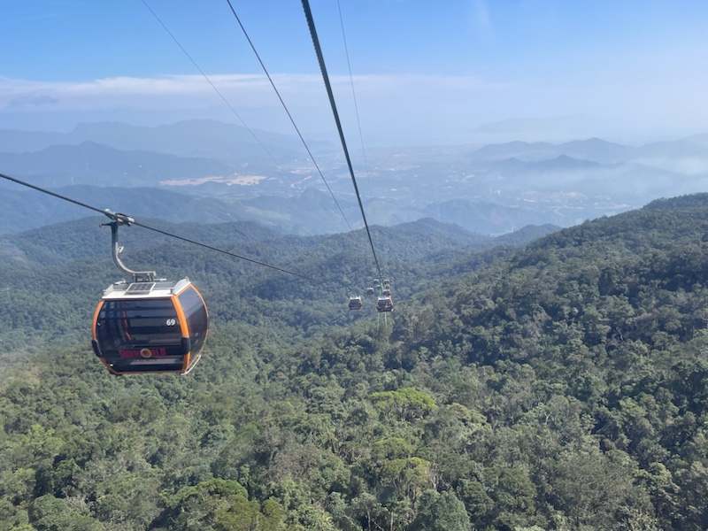View from the Ba Na Hills Cable Car, Da Nang, Vietnam 