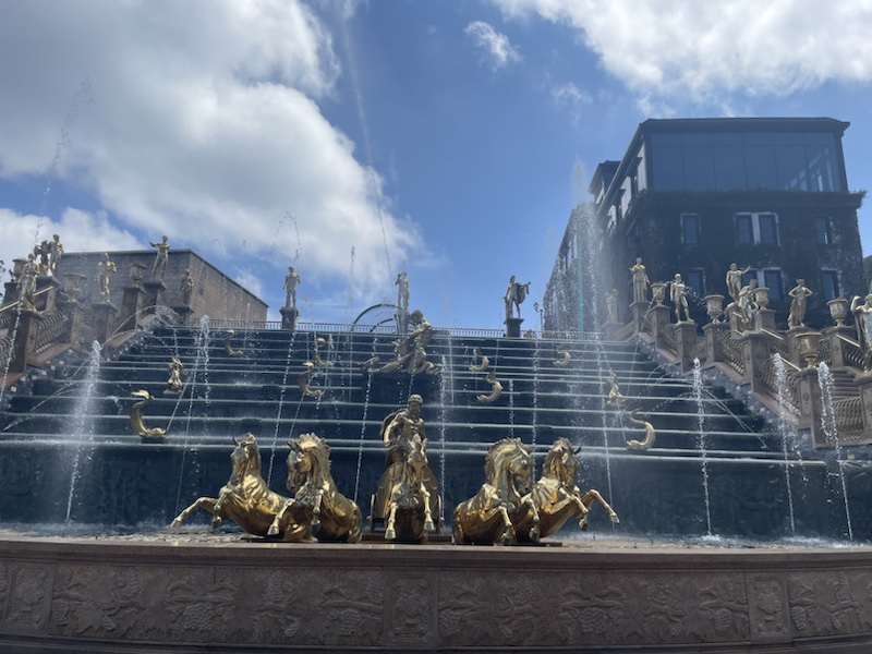 The Grand Cascade fountain in Ba Na Hills, Da Nang, Vietnam