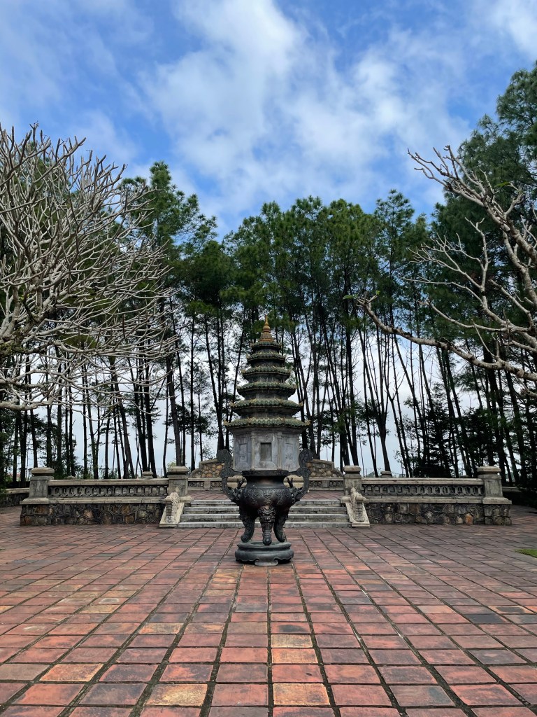 Grave of Thich Don Hau in the grounds of the Thien Mu Pagoda, Hue, Vietnam 