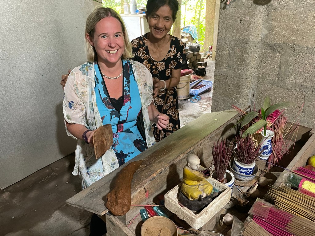 Making incense in the incense making village in Hue​, Vietnam 