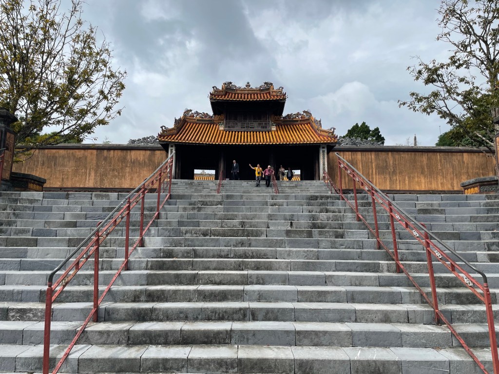 The Mausoleum of the Emperor Tu Duc was huge and very ornate
