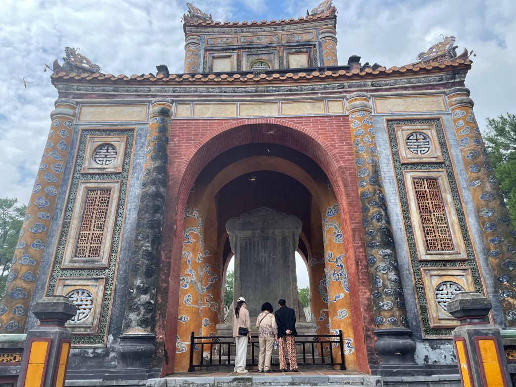 The Mausoleum of the Emperor Tu Duc was huge and very ornate