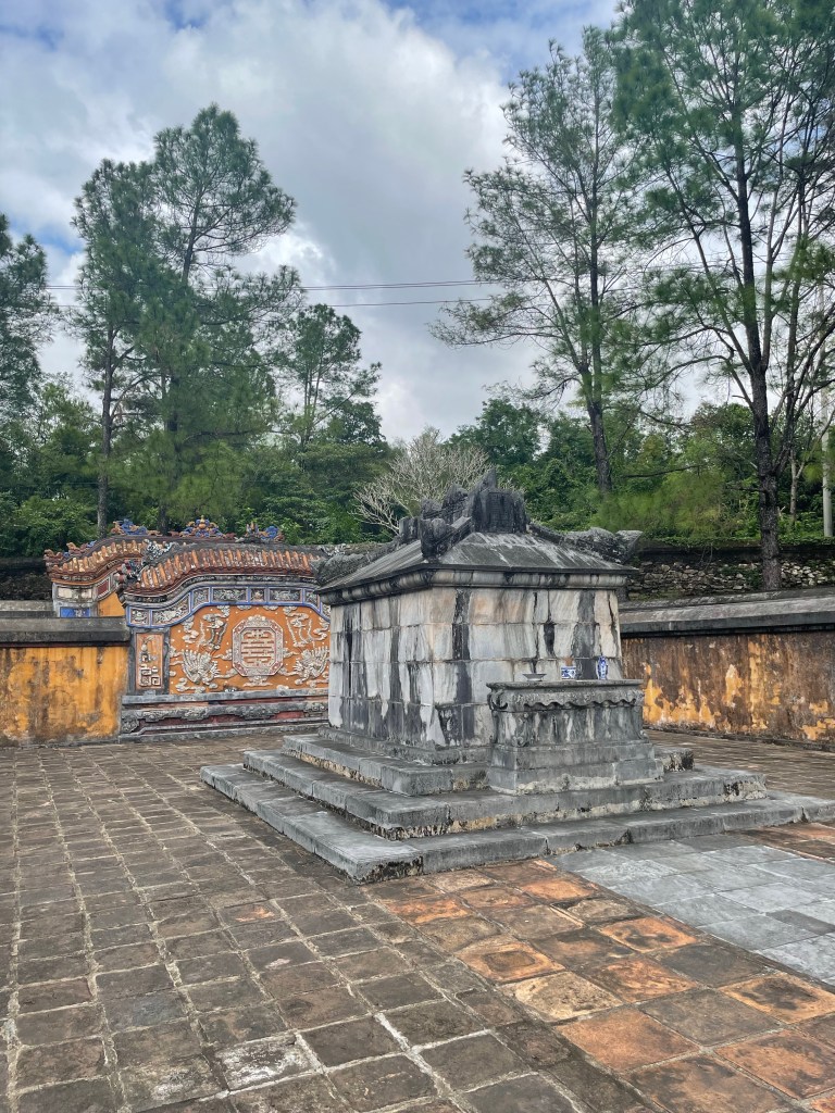 The Mausoleum of the Emperor Tu Duc was huge and very ornate