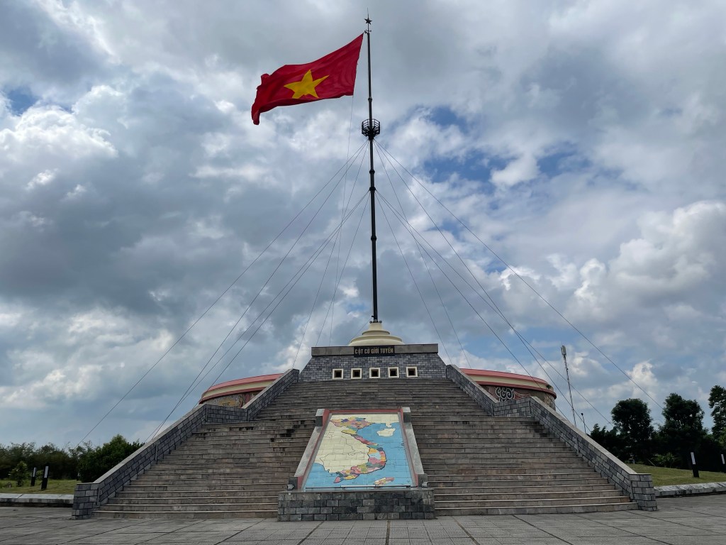 The Hien Luong Bridge, over the Ben Hai River, Quang Tri Province, Vietnam 