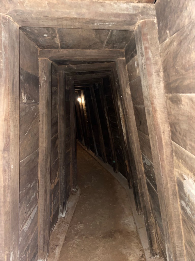 Inside the Vinh Moc tunnels, which housed the villagers during the war​