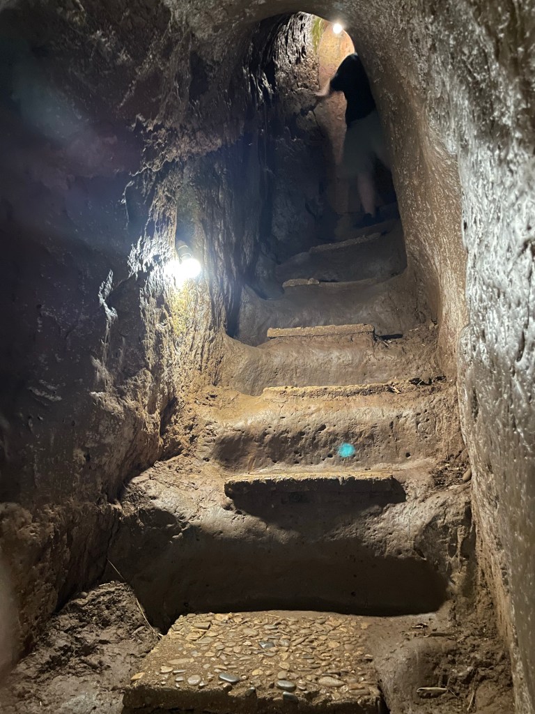 Inside the Vinh Moc tunnels, which housed the villagers during the war​