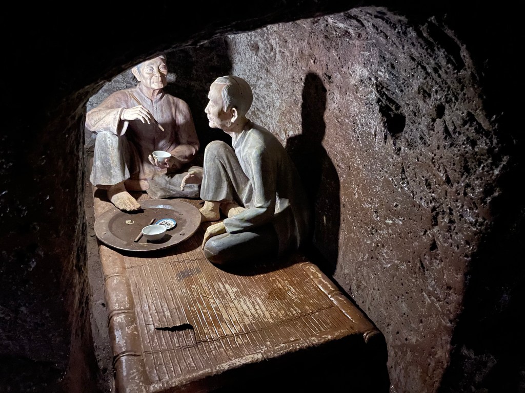 Inside the Vinh Moc tunnels, which housed the villagers during the war​