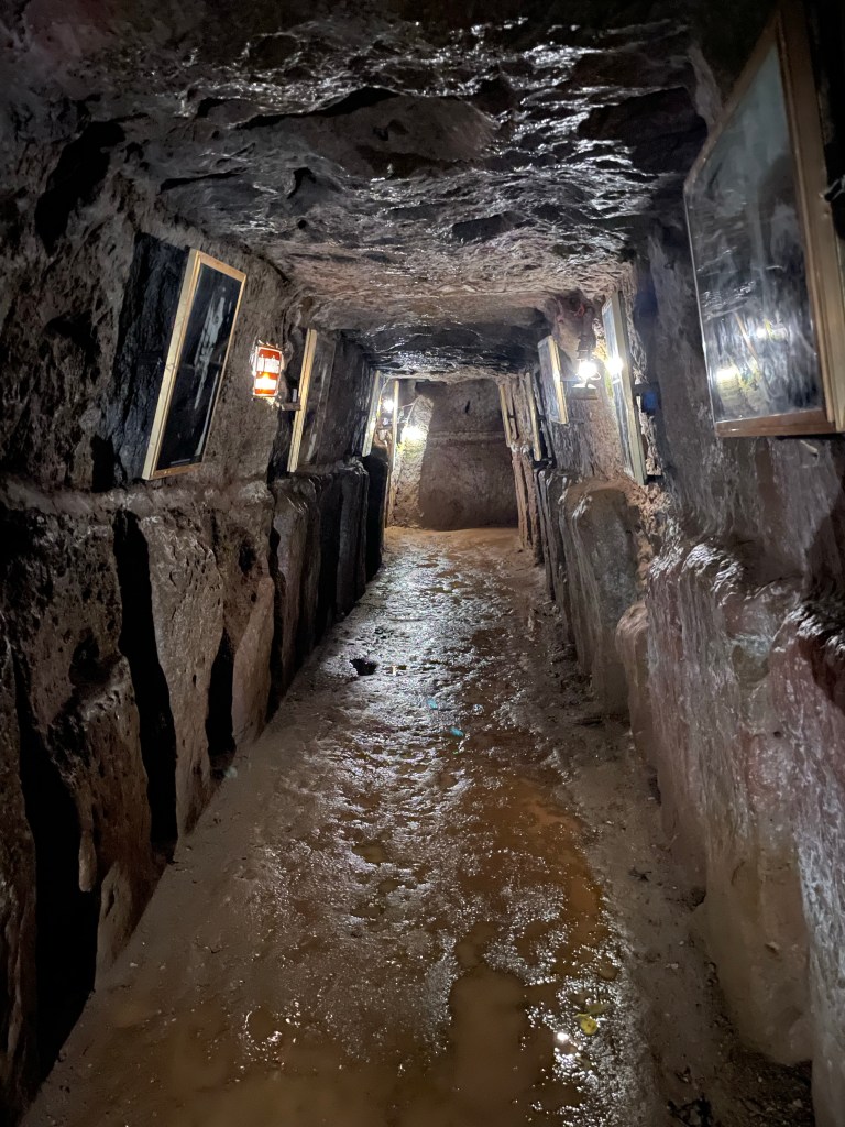 The meeting room in Vinh Moc tunnels, which was very narrow and corridor-like​