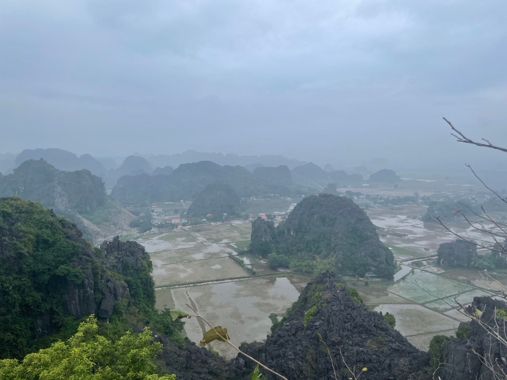 The two peaks of Hang Mua, and the impressive views at the top.
