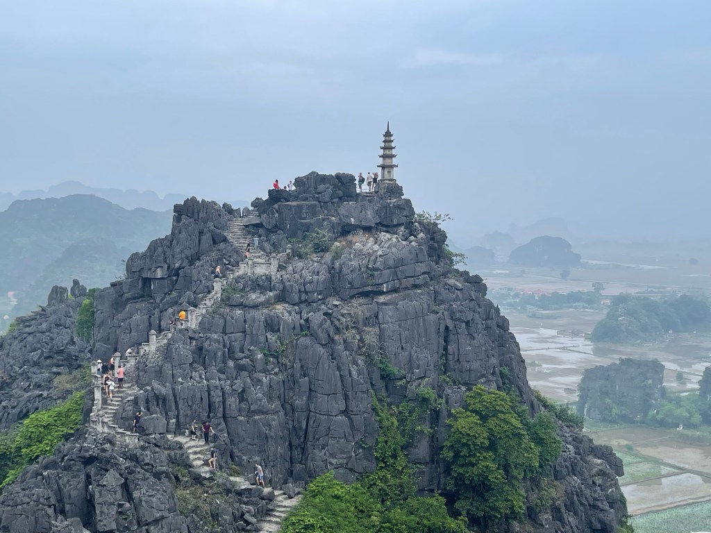The two peaks of Hang Mua, and the impressive views at the top.