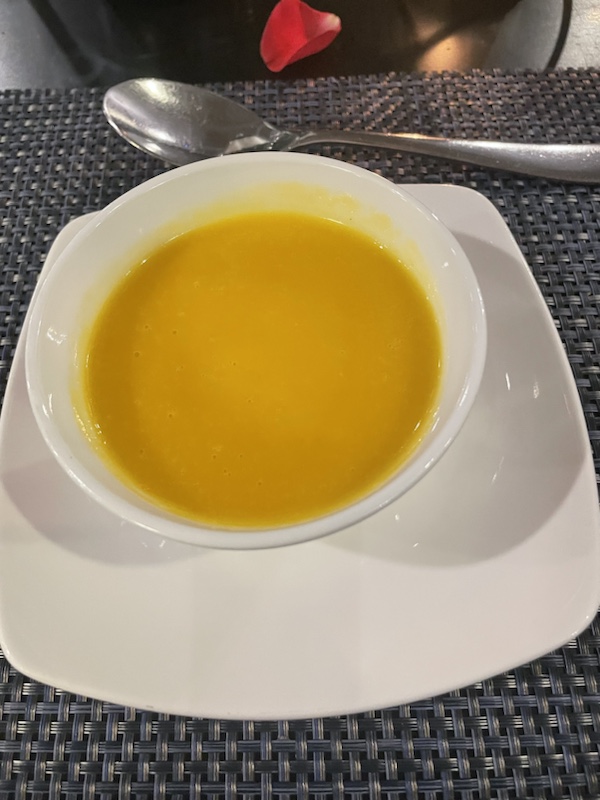 Our 5-course dinner on Rosy cruises, Ha Long Bay, Vietnam 