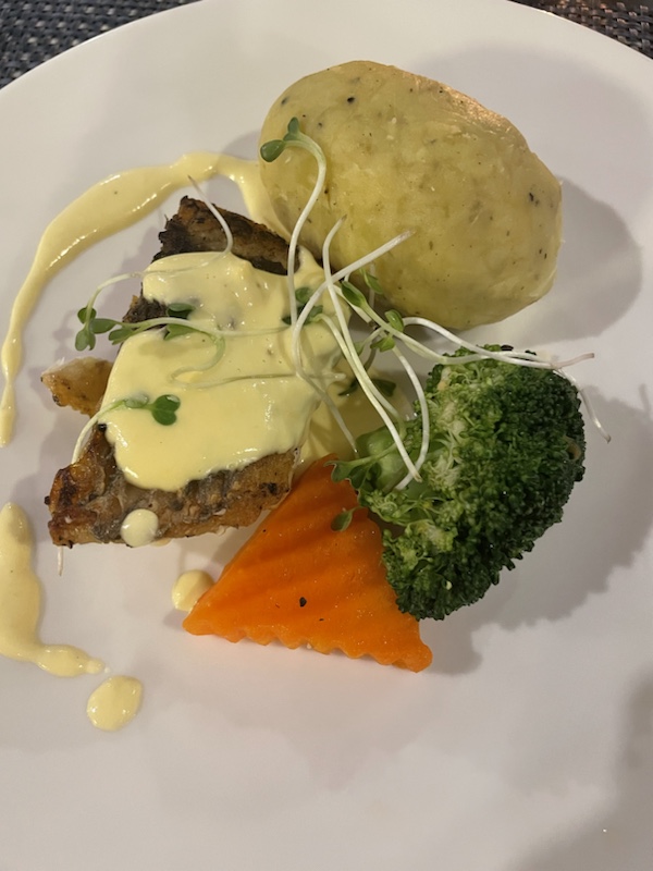 Our 5-course dinner on Rosy cruises, Ha Long Bay, Vietnam 