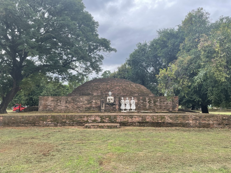 The ruins in the historical park outside Chan Palace, Phitsanulok, Northern Thailand, are interesting to see​