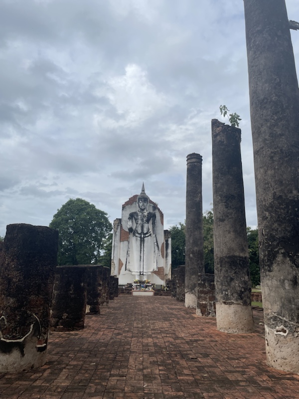 The ruins in the historical park outside Chan Palace, Phitsanulok, Northern Thailand, are interesting to see​