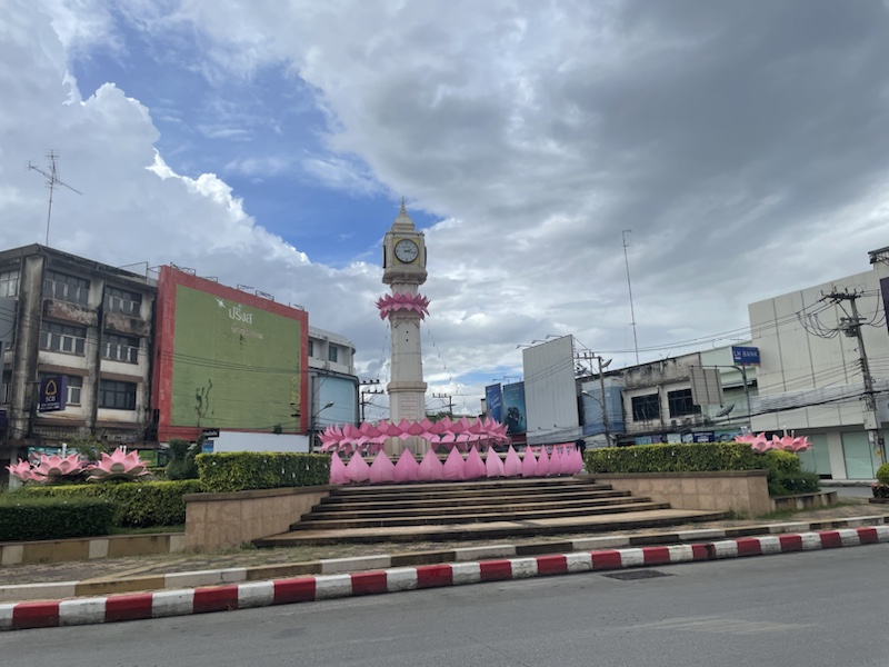 The clock tower in Phitsanulok​, Northern Thailand 