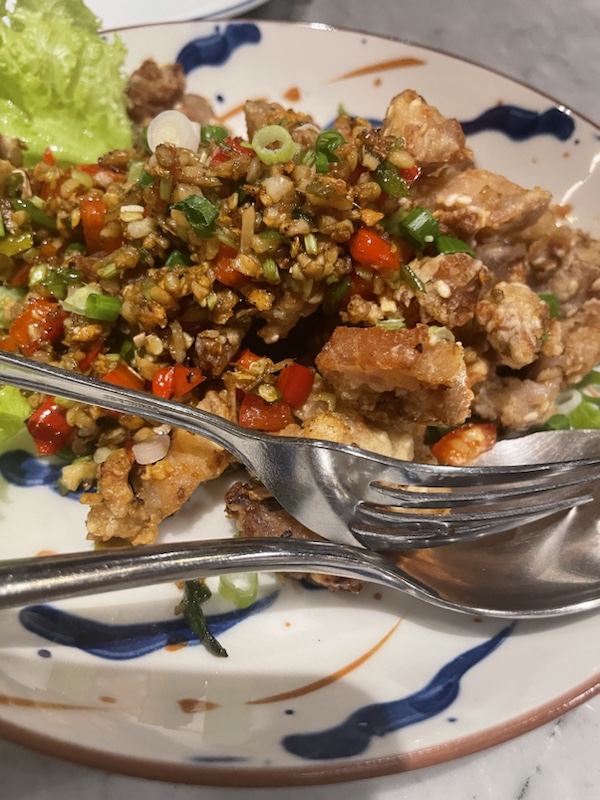 Our dinner at TonTan Thai Kitchen, Phitsanulok, Northern Thailand