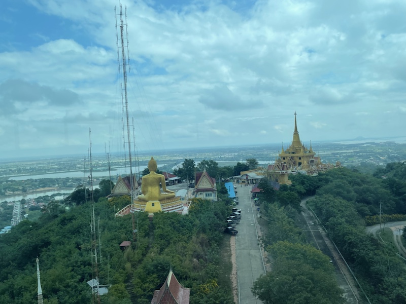 Views over Nakhon Sawan city from the top of the The Nakwon Sawon observation tower