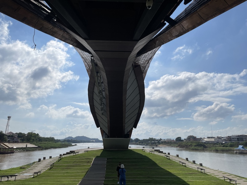 The bridge at Phasan, The Origin of the Chao Phraya River, Nakhon Sawan, Northern Thailand 
