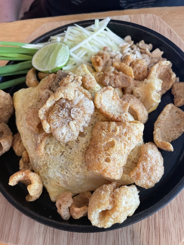 The modern interpretation of pad Thai at Pad Thai Buri Ka Prao Hom, Lopburi, Thailand