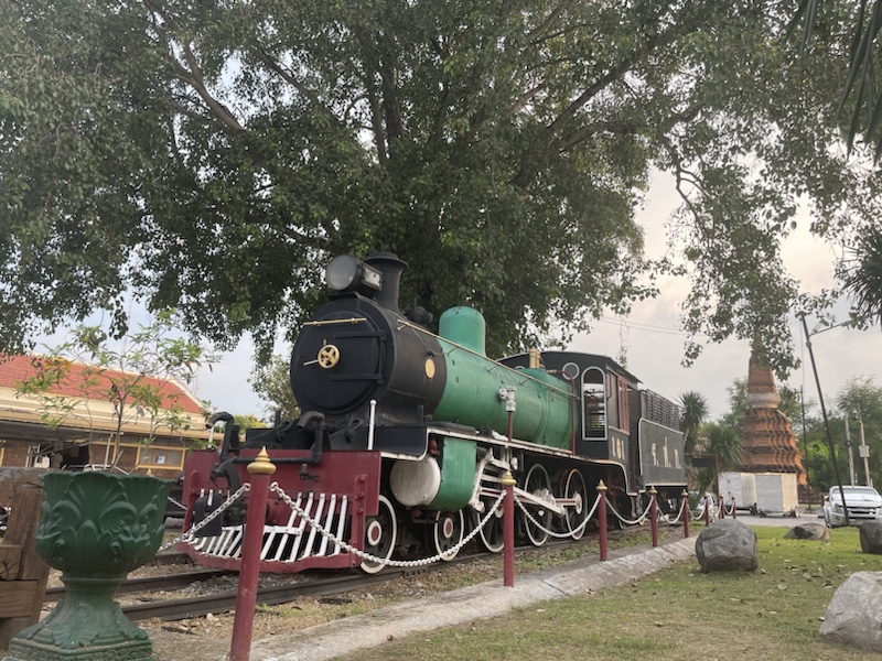 Lopburi station with its steam train​