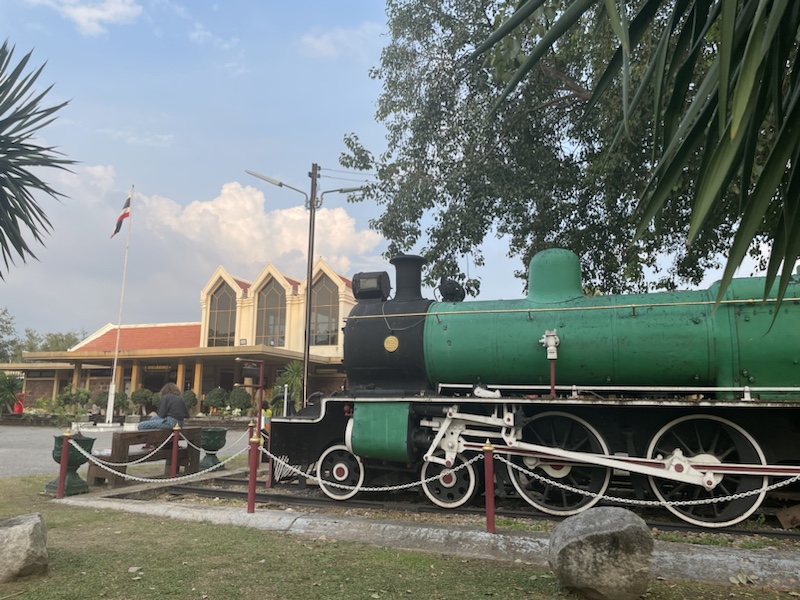 Lopburi station with its steam train​