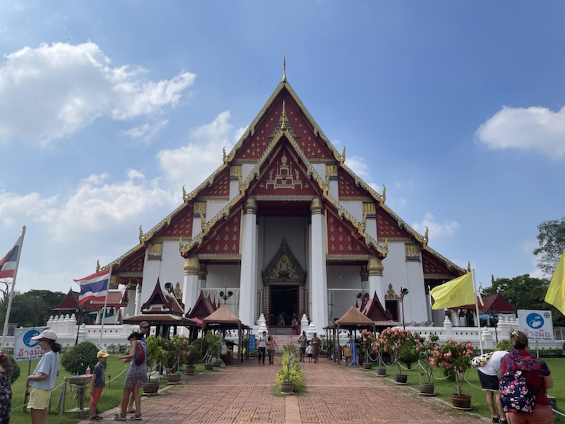 Phra Mongkhon Bophit temple in Ayutthaya, Thailand 