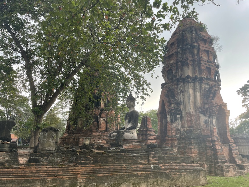 Wat Mahathat is a vast ancient temple in Ayutthaya, Thailand, and its main distinguishing feature is Buddha’s head in a tree 