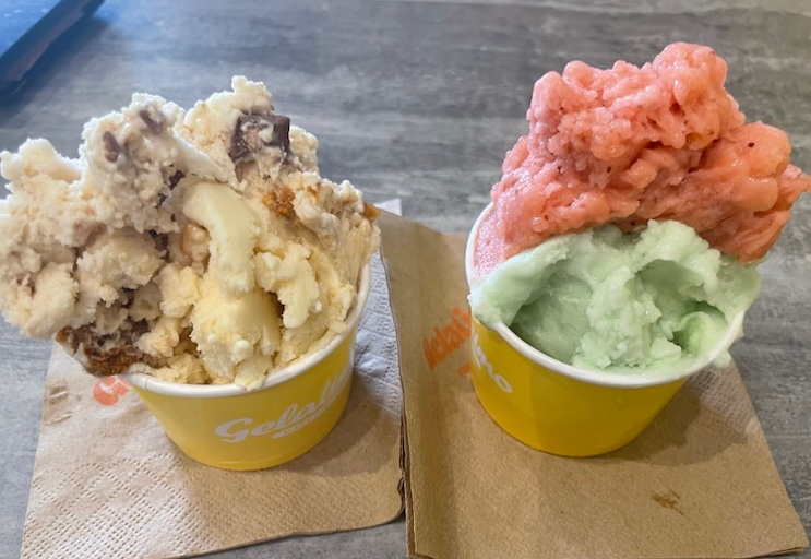Delicious ice cream at Gelatissimo Gouger St, Adelaide, South Australia