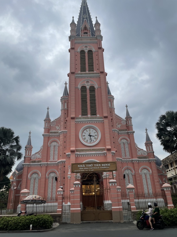 The very pink Tan Dinh Church, in Ho Chi Minh City (Saigon), Vietnam