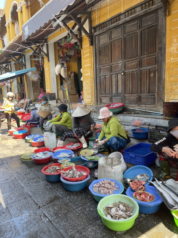 The market just outside the old town in Hoi An, Vietnam