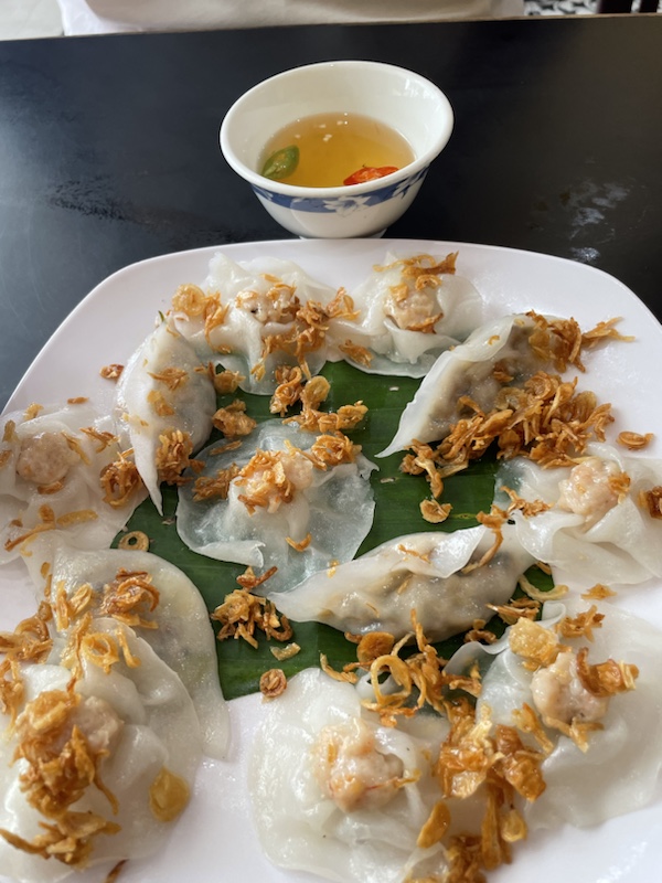 White Rose dumplings, a Hoi An specialty 