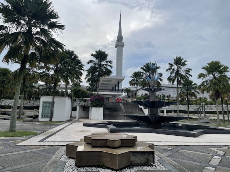 The National Mosque of Malaysia in Kuala Lumpur is vast, but beautiful 