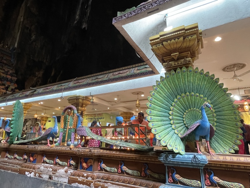 I really liked the main peacock themed temple, in Kuala Lumpur, Malaysia 