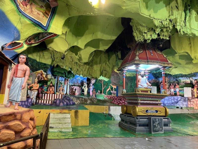 Cave Villa and Art Gallery in Batu Caves, Kuala Lumpur, Malaysia, with its brightly coloured murals