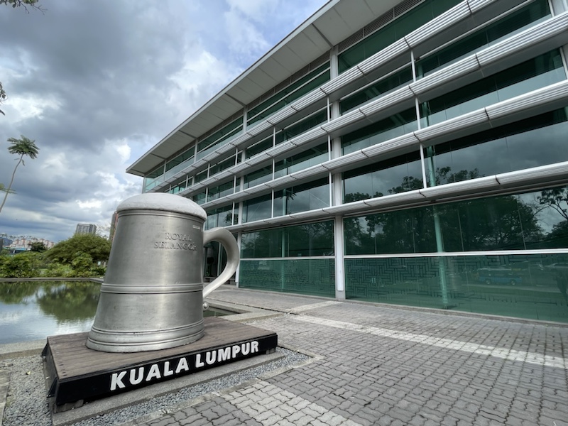 The biggest pewter beer tankard in the world, at the Royal Selangor Centre, Kuala Lumpur, Malaysia